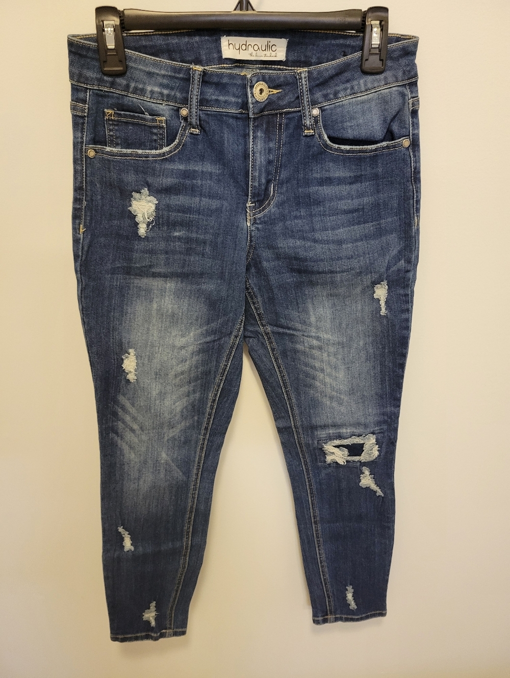 Hydraulic Women's Distressed Blue Skinny Jeans